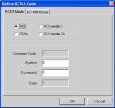 PENG RC5 Code Entry