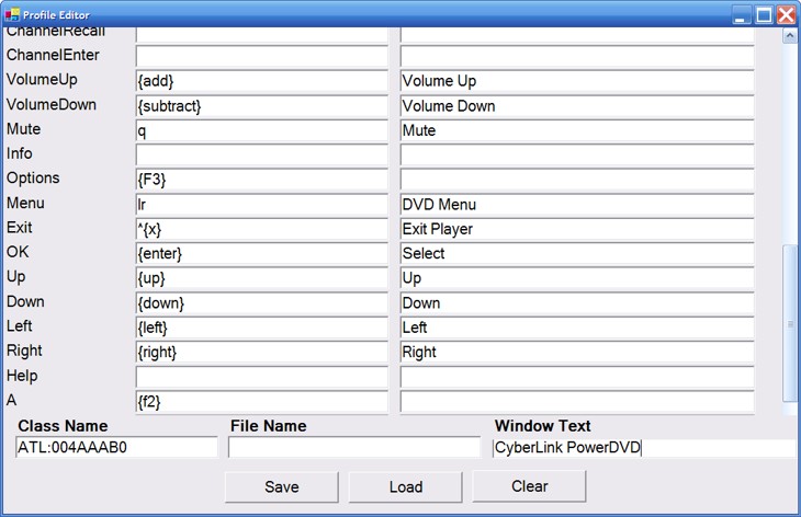 SnapStream Media Firefly Profile Editor