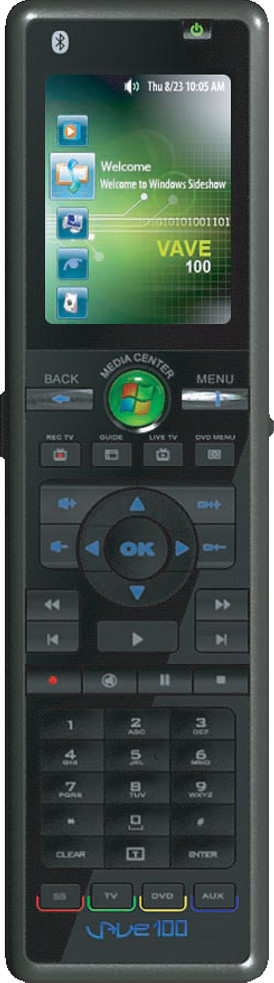 RicaVision VAVE100 Universal Remote Control with Windows Vista SideShow Technology