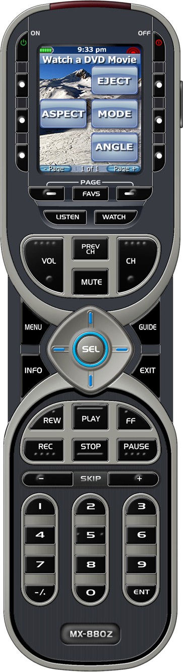 Universal Remote Control Inc. MX-880Z ZigBee Remote