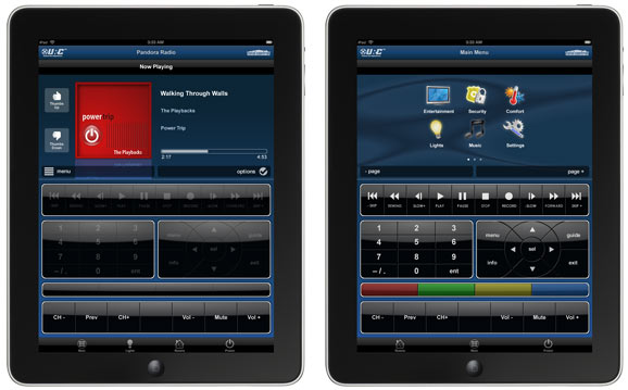 URC Total Control iPad/iPhone App