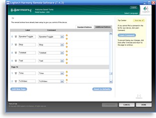 Logitech Harmony Software