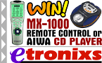 Win an MX-1000 Universal Remote or an Aiwa Portable CD Player!